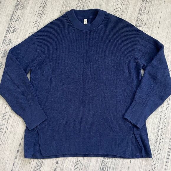 lululemon athletica Sweaters - Lululemon Merino Wool-Blend Rib Crewneck Sweater Size 10